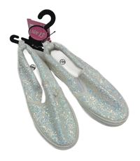 Nové - Stříbrné slip on boty vel. 32
