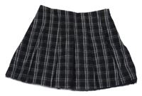 Čierno-biela kockovaná sukňa Zara