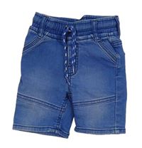 Modré rifľové teplákové kraťasy Matalan