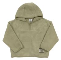 Béžová plyšová mikina s kapucňou Kiki&Koko