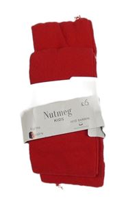 Nové - 2x červené pančuchy Nutmeg