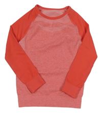 Korálové melírované thermo tričko Lupilu