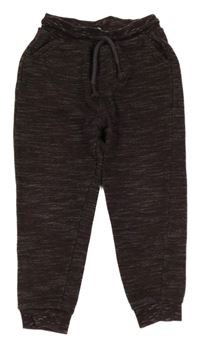 Hnědé melírované tepláky Tu