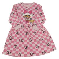Ružové kockované teplákové šaty s L.O.L.