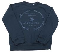 Tmavomodrá mikina s logem U.S. Polo Assn.