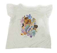 Biele tričko s mořskými pannami H&M