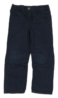 Tmavomodré plátenné nohavice Pep&Co