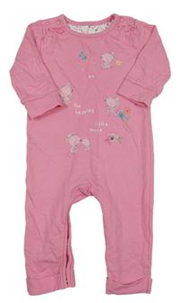 Ružový overal s myškami Mothercare
