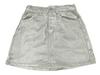 Strieborná sukňa H&M