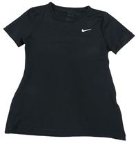 Černé sportovní tričko s logem Nike
