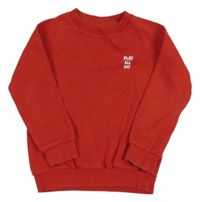 Červená mikina s nápisom F&F