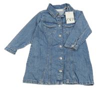 Nové - Modré rifľové šaty Zara