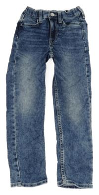 Modré teplákové slim fit rifle H&M