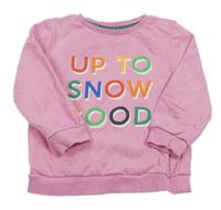 Ružová mikina s nápisom George