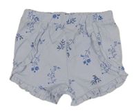 Světlemodré květované kraťasy George