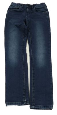 Tmavomodré teplákové rifle C&A