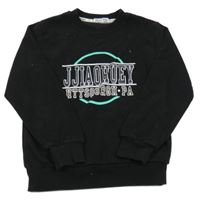 Čierna mikina s nápisom