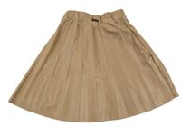 Béžová plisovaná sukňa