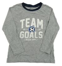 Sivé tričko s nápisom Lupilu