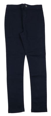 Tmavomodré elastické skinny rifle C&A