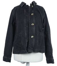 Dámska čierna rifľová bunda Topshop