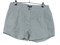 Dámske bielo-čierne prúžkované plátenné kraťasy Dorothy Perkins