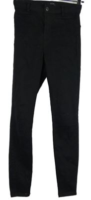 Dámské černé skinny rifle Bershka 