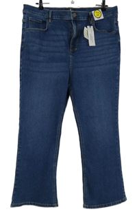 Nové - Dámske modré crop flare rifle TU