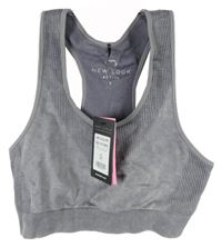 Nové - Dámský šedý sportovní crop top New Look 