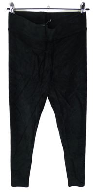 Dámské černé sametovo/manšestrové tregíny M&S