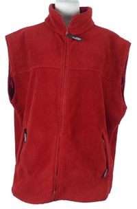 Dámska červená fleecová vesta