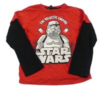 Červeno-černé triko se Star Wars 