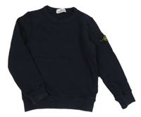 Tmavomodrá mikina s nášivkou Stone island