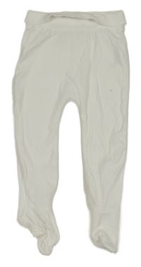 Bílé žebrované polodupky George