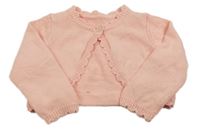 Svetloružové pletené bolerko Little nutmeg