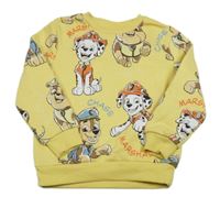 Žltá mikina s PAW PATROL nickelodeon