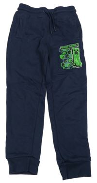 Tmavomodré tepláky s Minecraft