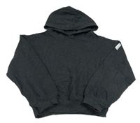 Čierna crop mikina s kapucňou H&M