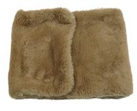 Béžový kožešinový nákrčník Zara