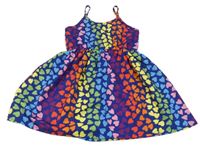 Farebné šaty so srdiečkami SHEIN