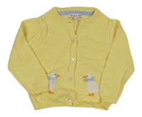 Žltý prepínaci sveter s husami