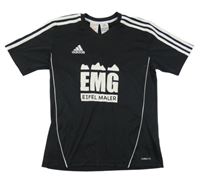 Čierno-biele funkčné tričko Adidas