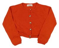 Červený prepínaci crop sveter H&M