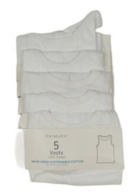Nové - 5x Bílý nátělník Primark
