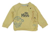 Žltá mikina s obrázkami