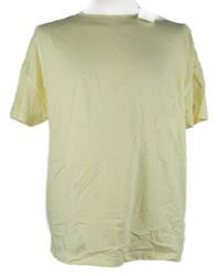 Nové - Pánske svetložlté tričko Only