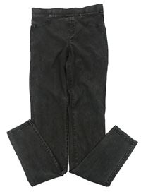 Tmavošedé tregíny riflového vzhledu H&M