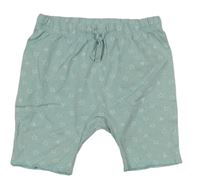 Mentolové pyžamové kraťasy s hviezdami H&M