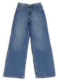 Modré wide leg rifle H&M