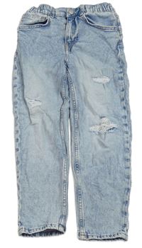 Svetlomodré rifle s vyšúchaním H&M